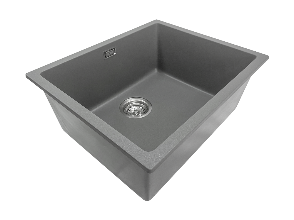 Aura Granite 500mm Single Kitchen Sink Charcoal