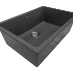 Aura Granite 600mm Single Kitchen Sink Matte Black