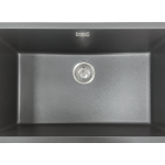 Aura Granite 700mm Single Kitchen Sink Charcoal