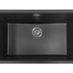 Aura Granite 700mm Single Kitchen Sink Matte Black