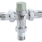 Caleffi 5213 15mm Tempering Valve with Cold Check Valve