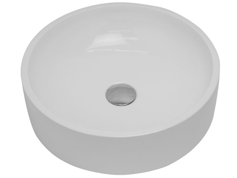 Round basin Ø400x105mm gloss white