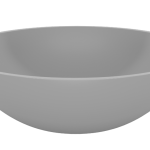 iStone Round Basin 400 x 130mm Matte Grey