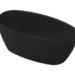 Coco 1600mm Freestanding Bath (Tapered Edge) Matte Black