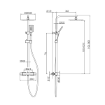 Project Thermostatic Shower Tower Chrome