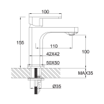 Project Standard Basin Mixer Brushed Nickel