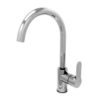 Project Gooseneck Kitchen Mixer Chrome