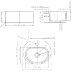 Dunstan Concrete Basin 400 x 324mm With Tap Hole Black Earth