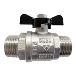 Ball Valve 20mm Male DZR Brass Black Handle