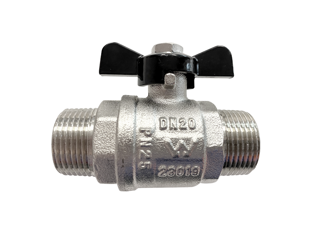 Ball Valve 20mm Male DZR Brass Black Handle