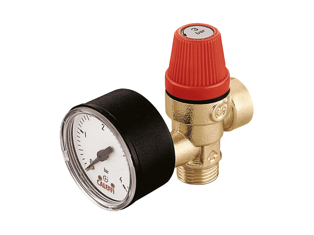 Safety relief valve, 15m x 15f, 300kPa + Gauge