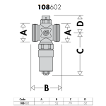 Caleffi 108 Series Anti-Freeze Valve 25mm High Temp