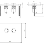 Oxford Pneumatic Care Standard Button Face Plate Brushed Nickel