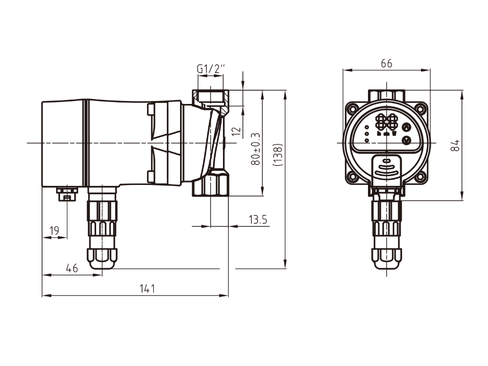 Swiss Pump Co. 15mm High Efficiency Brass Ringmain Pump