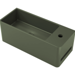 Tussock Concrete Basin 550 x 230mm With Tap Hole Grey Green