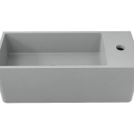 Tussock Concrete Basin 550 x 230mm With Tap Hole Grey White