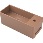 Tussock Concrete Basin 550 x 230mm With Tap Hole Tan