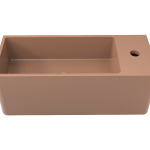 Tussock Concrete Basin 550 x 230mm With Tap Hole Tan