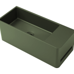 Tussock Concrete Basin 550 x 230mm Grey Green