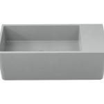 Tussock Concrete Basin 550 x 230mm Grey White