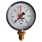 Caleffi 557 Series Pressure Gauge Bottom Connection 3/8" 6bar