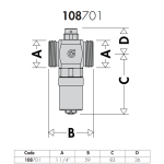 Caleffi 108 Series Anti-Freeze Valve 32mm