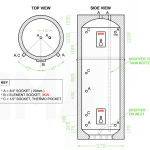 250L Protank Indirect Hot Water Cylinder Single