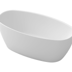 Coco 1600mm Freestanding Bath (Tapered Edge) Matte White