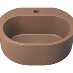 Dunstan Concrete Basin 400 x 324mm With Tap Hole Tan