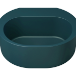 Dunstan Concrete Basin 400 x 324mm Blue Water