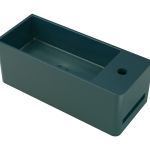 Tussock Concrete Basin 550 x 230mm With Tap Hole Blue Water