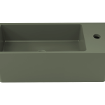 Tussock Concrete Basin 550 x 230mm With Tap Hole Grey Green