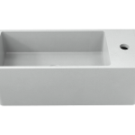 Tussock Concrete Basin 550 x 230mm With Tap Hole Grey White