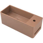 Tussock Concrete Basin 550 x 230mm With Tap Hole Tan