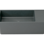 Tussock Concrete Basin 550 x 230mm Black Earth