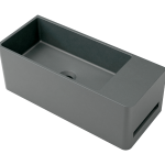 Tussock Concrete Basin 550 x 230mm Black Earth