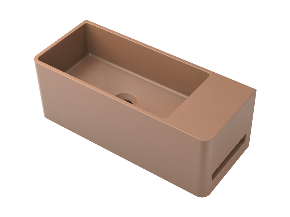 Tussock Concrete Basin 550 x 230mm Tan