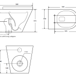 Boston Floor Mounted Pan Matte Black