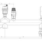 Caleffi Air Vent, Gauge and Safety Valve Manifold