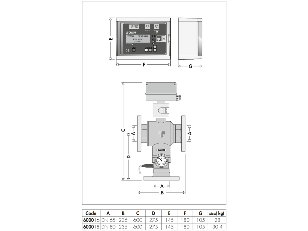 Caleffi 6000 65mm Legiomix