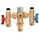 Caleffi 5213 20mm Tempering Valve with Hot and Cold Check Valves and I= solators